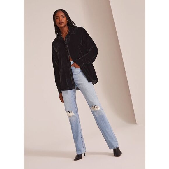 Favorite Daughter Tops - Favorite Daughter The Ex Boyfriend Velvet Shirt